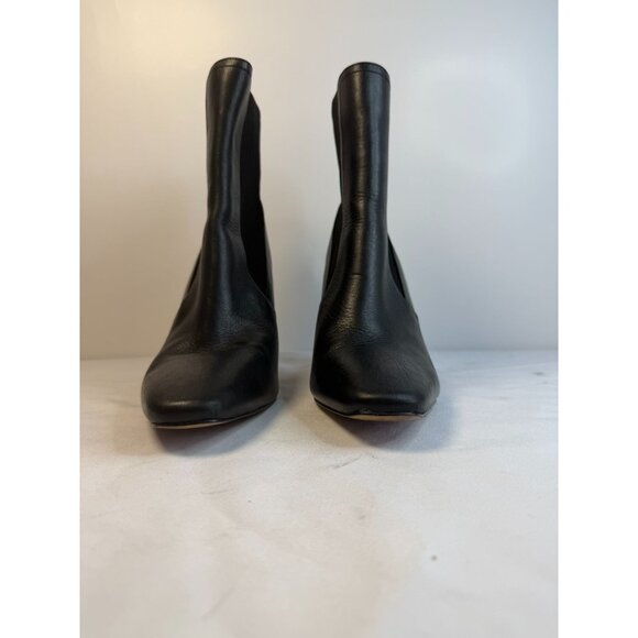 Vince Camuto Sarlaa Ribbed Ankle Booties Women Size 9M Black Block Heel Modern - Picture 5 of 15